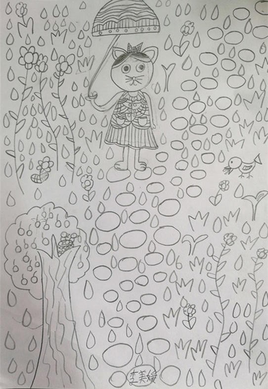 线,面的练,让学生明白一幅优秀的线条画,都是由各种各样的点,线,面
